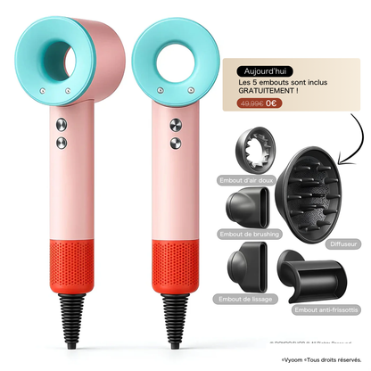 Vyoom AirPro - Sèche-cheveux haute performance (5 en 1)